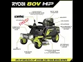 LCD REPLACEMENT RYOBI 80v 30 inch ZERO TURN RIDING MOWER RYRM8001