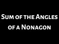 Find the Sum of the Angles of a Nonagon