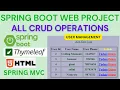 Spring Boot Web Application Using Thymeleaf HTML for Beginners User Management Project Step by
