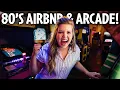 80s themed Airbnb with 125 Arcade games