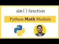Python sin function math module mathematical functions
