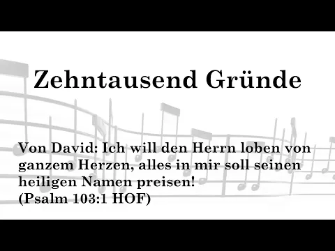 Download MP3 Zehntausend Gründe (D-Dur, PB)