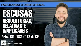 Escusas absolutórias, relativas e inaplicáveis (arts. 181, 182 e 183 do CP)