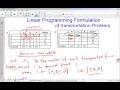 D2 Linear Programming Formulation of Transportation