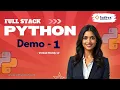Python Full Stack Demo 1 Learn Web Development with Python Django React