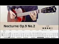 Download Lagu 【TAB】Nocturne Op.9 No.2 (Short Ver.) - Chopin | Fingerstyle Guitar | ソロギター