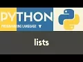 Lists Python Tutorial 11