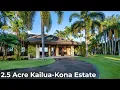 Kailua Kona Luxury Home Tour on 2 5 Acres with Pool Ocean Views on Hawaii Island