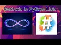 Lesson 4 Python List methods