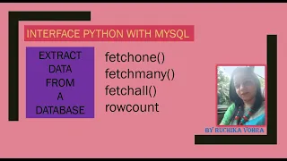 Fetchone Fetchmany Fetchall rowcount in Python Python MySQL Connectivity