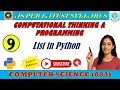 CS 083 Lecture 9 Computational Thinking Programming List in Python - built-in-functions