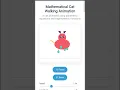 Mathematical Cat Walking Animation using HTML CSS JavaScript Creative Math Project