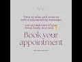 Time to relax and unwind with a rejuvenating massage