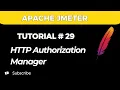 JMeter Tutorial - How to Use HTTP Authorization Manager in JMeter