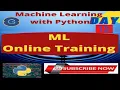 Online Certified Winter Training in Machine Learning Using Python Class-15