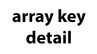 array key detail php bangla tutorial