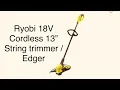 Ryobi 18V One 13 Cordless Weed Trimmer Edger