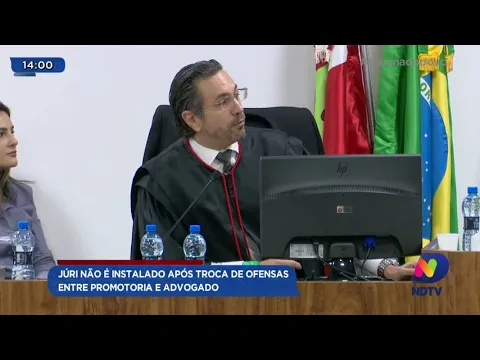 Júri não é instalado após troca de ofensas entre promotoria e advogado