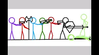Group Wars Simple Stickman Animation