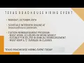Texas Roadhouse announces tuition reimbursement program national hiring event