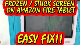 Frozen or Stuck Screen on Amazon Fire Tablet Easy Fix No Special Tools Required