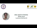 Shell sort C Programming and Data Structures SNS Institutions