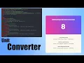 Coding Unit Converter using JS