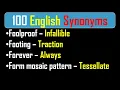 100 Synonyms For All Competitive Exams GRE Vocabulary SSC Exams Last 20 Years Synonyms