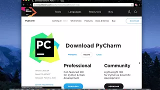 Download and Install Python and PyCharm on