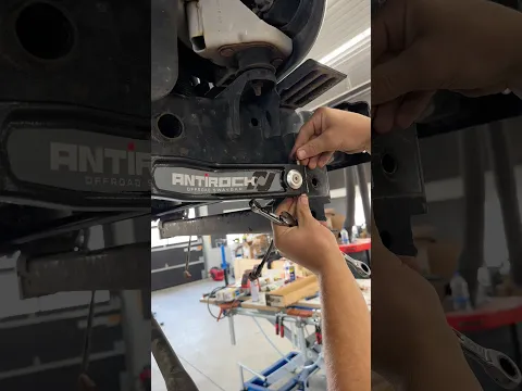 Upgrading to @RockJock4x4byJohnCurrie Antirock sway bars on the JK project in the @Toolgrid garage