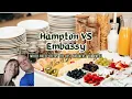 Hampton Inn VS Embassy Suites Battle of the Breakfasts