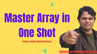 Master Array in One Shot C Programming