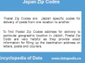 Postal Zip Codes in Japan