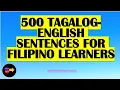 3 HOUR TAGALOG-ENGLISH SPEAKING EVERYDAY SENTENCES WITH ENGLISH TRANLATIONS 2025