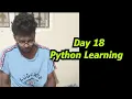 Day 18 python learning 2 hr using chatgpt learning python bharathithasan devops