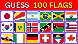 🚩 Guess the Country by the Flag Quiz 🌎 | Can You Guess 100 Flags?
