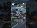 DRONE Severe Tornado Damage to Businesses in Columbia MS