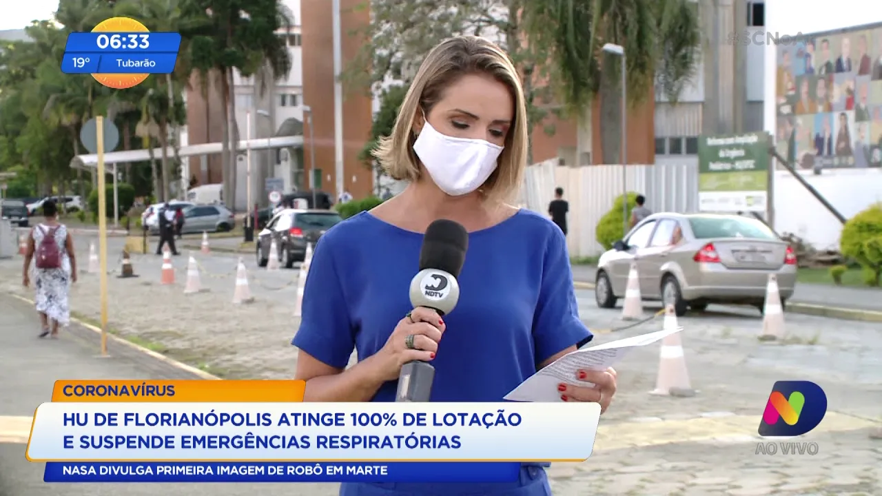 HU de Florianópolis atinge lotação máxima e suspende emergências respiratórias