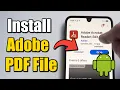 How to Install Adobe Acrobat Reader on Android Easy Tutorial
