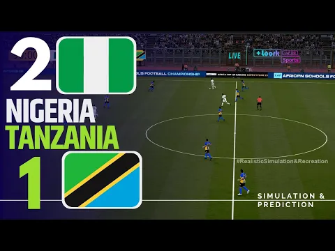 Video Thumbnail: NIGERIA 2-1 TANZANIA HIGHLIGHTS | Africa Cup of Nations Morocco 2025 | Video Game Simulation