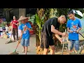 Download Lagu Minh werkt om geld te verdienen. De timmerman komt terug, de voordeur is bijna klaar!
