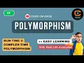 What is polymorphism Method overloading and Method overriding Coded Universe