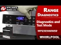Whirlpool Range Oven - Diagnostic Mode Error Fault Codes Troubleshooting