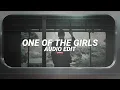 Download Lagu one of the girls - the weeknd, jennie \u0026 lily rose depp [edit audio]