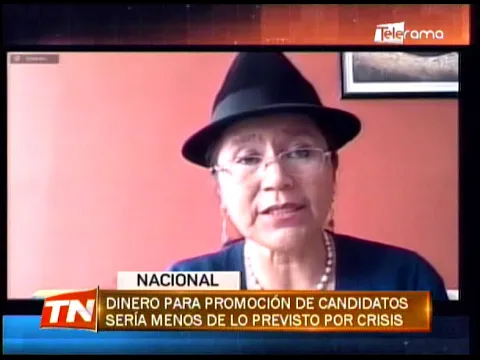 Dinero para promoción de candidatos sería menos de lo previsto por crisis