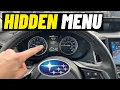 Hidden Vehicle Settings on the Subaru Forester and Subaru Crosstrek
