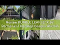 Review PURPLE LEAF 12 X 16 Permanent Hardtop Gazebo Aluminum Gazebo with Galvanized Steel Double R