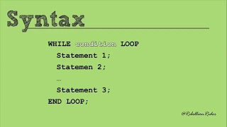 PL SQL tutorial 12 PL SQL WHILE Loop in Oracle Database
