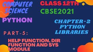 PART-5 HELP FUNCTION DIR FUNCTION AND HOW TO USE SYS MODULE IN MAM