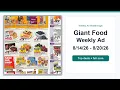 Giant Food Weekly Ad 26 - 26 Top 10 Deals